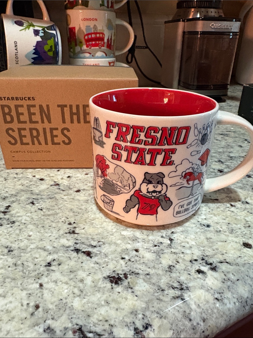 2022 Starbucks Fresno State Mug Been There Series Campus Collection W/Box